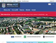 Tablet Screenshot of mesto-most.cz